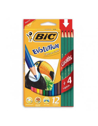 Lápices de color  Bic x 12 Cajas