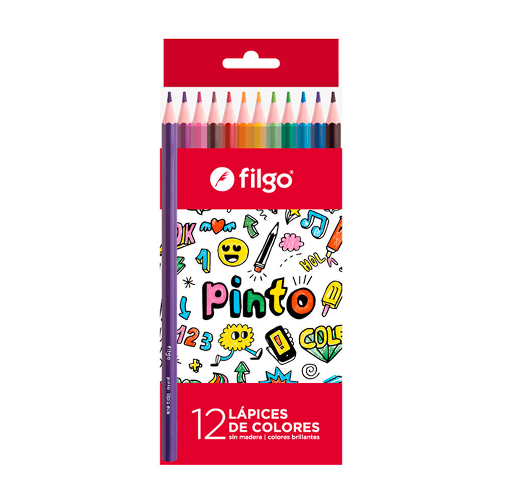 Lápices de color Filgo x 12 cajas.