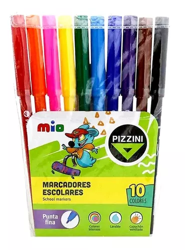 Marcadores Pizzini Mio x 12 pack