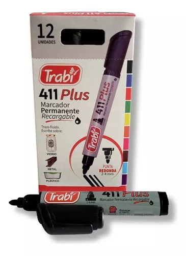 Marcador Trabi Permanente x 12 unid.