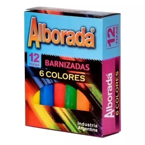 Tiza Alborada X12Und. 6Colores